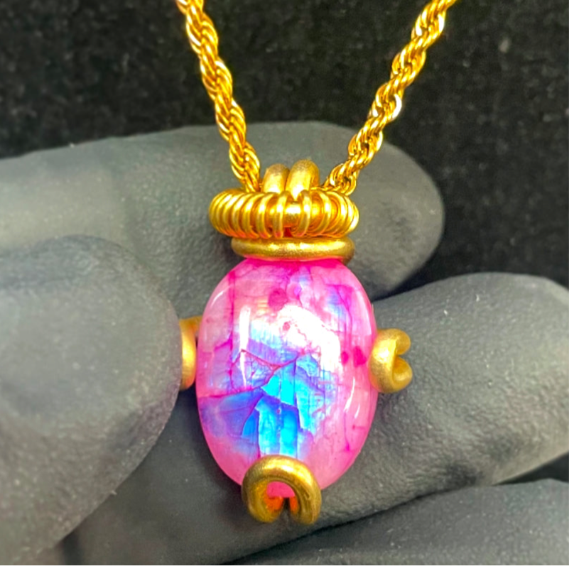 Pink Moonstone 💎 18inches